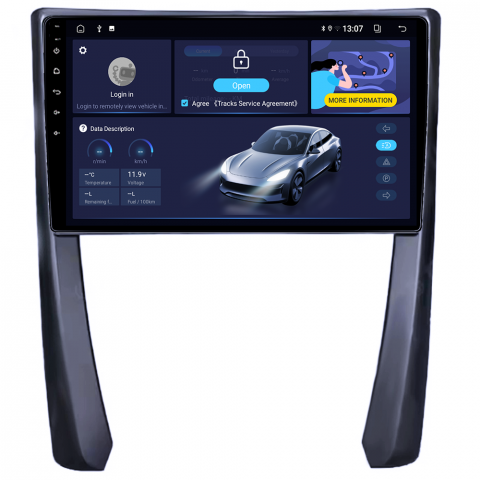 Navigatie dedicata Porsche 911, 4GB RAM 32GB ROM, Octacore, Android 14, Display QLED 1K 9", DSP, Carplay&Android Auto, SIM 4G, Bluetooth, Ventilator Activ [3]