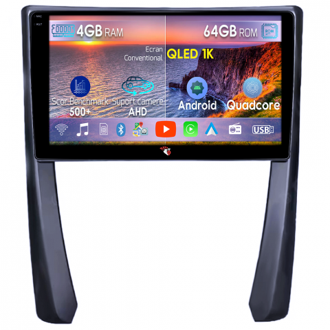 Porsche - Navigatie dedicata Porsche 911, 4GB RAM 64GB ROM, Octacore, Android 14, Display QLED 1K 9", Carplay&Android Auto, SIM 4G, Ventilator Activ