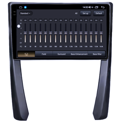 Navigatie dedicata Porsche Cayenne 2002-2010, 8GB RAM 128GB ROM, Octacore, Platforma TS18, Android 14, Display QLED 9", Suporta camera 360", DSP, Carplay&Android Auto, SIM 4G, Ventilator Activ [3]