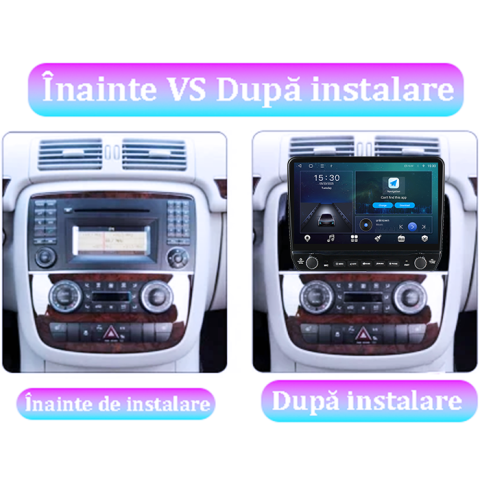 Navigatie dedicata Mercedes R300 R350 2007-2011 Tesla cu butoane rotative model 2024, 4GB RAM 64GB ROM, Procesor Quadcore, Android 14, Display QLED 10", DSP, Carplay&Android Auto [7]