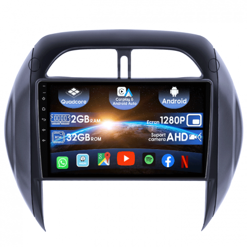 RAV4 2003-2005 - (Resigilata) Navigatie dedicata RAV4 2003-2005, 2GB RAM 32GB ROM, Quad Core, Display 9" IPS Full HD, Carplay&Android Auto, Android 14, , Suport camere AHD