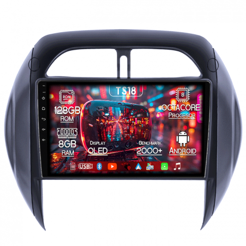 Toyota - Navigatie dedicata RAV4 2003-2005, 8GB RAM 128GB ROM, Octacore, Platforma TS18, Android 14, Display QLED 9”, Suporta camera 360º, DSP, Carplay&Android Auto, SIM 4G, Ventilator Activ