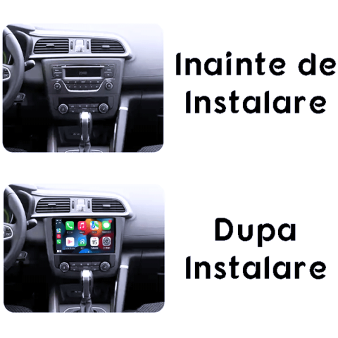 Navigatie dedicata Renaul Kadjar 2015-2017, 4GB RAM 64GB ROM, Procesor Qualcomm Octacore, Android 14, Rezolutie 2K, Display QLED 9", DSP, Carplay&Android Auto, SIM 4G [5]