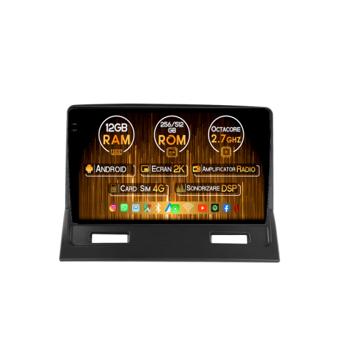 Galant 2003-2012 - Navigatie dedicata Mitsubishi Galant 2003-2012, 12GB RAM 256GB ROM, Android 14, Rezolutie 2K, Display QLED, 9", DSP, Carplay, Android Auto, Internet, Youtube, Waze, Wi Fi, USB