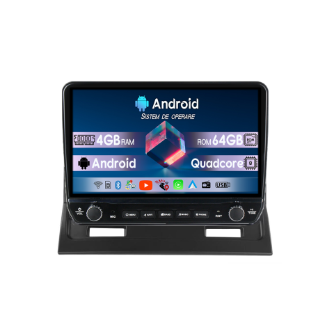 Galant 2003-2012 - Navigatie dedicata Mitsubishi Galant 2003-2012 Tesla Cu Butoane Rotative Model 2024, 4GB RAM 64GB ROM, Procesor Quadcore, Android 14, Display QLED 10", DSP, Carplay&AndroidAuto
