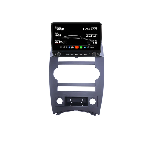 Navigatii Dedicate - Navigatie dedicata Jeep Cherokee Commander XK 2005-2011 Tesla Cu Butoane Rotative Model 2024, ANDROID 13, 10 inch , 8+128GB, Internet, Aplicatii, Waze, GPS