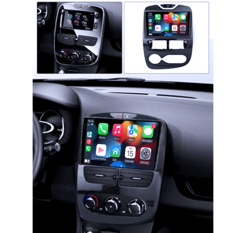 Navigatie dedicata Renault Clio 2013-2019, 4GB RAM 64GB ROM, Procesor Qualcomm Octacore, Android 14, Rezolutie 2K, Display QLED 9", DSP, Carplay&Android Auto, SIM 4G [5]