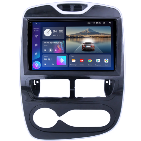 Navigatie dedicata Renault Clio 2013-2019, 8GB RAM 128GB ROM, Octacore, Platforma TS18, Android 14, Display QLED 9", Suporta camera 360", DSP, Carplay&Android Auto, SIM 4G, Ventilator Activ [1]