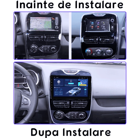 Navigatie dedicata Renault Clio 4 2015+, 4GB RAM 32GB ROM, Octacore, Android 14, Display QLED 1K 10", DSP, Carplay&Android Auto, SIM 4G, Bluetooth, Ventilator Activ [4]