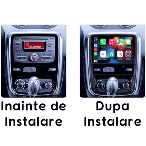Navigatie dedicata Renault Duster 2010-2015, 4GB RAM 64GB ROM, Procesor Qualcomm Octacore, Android 14, Rezolutie 2K, Display QLED 9", DSP, Carplay&Android Auto, SIM 4G [4]