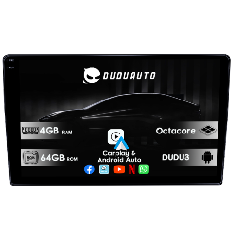 Navigatii Dedicate - Navigatie dedicata Renault Duster 2015-2018, DUDU3, 4GB RAM 64GB ROM, Octacore, Platforma 8581, Android, Display QLED 9", DSP, Carplay&AndroidAuto