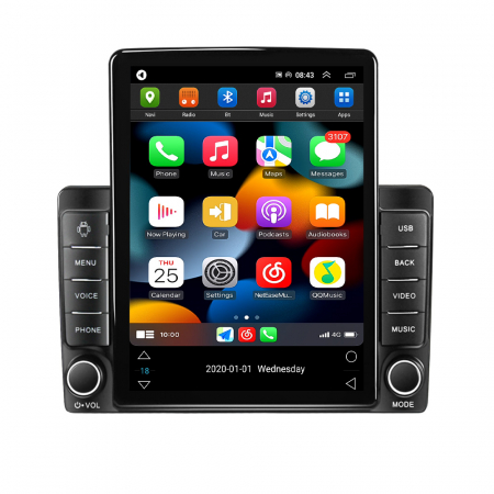 Navigatie dedicata Renault Duster 2015-2018,Tesla Style, ANDROID 13,Carplay&Android Auto, 10 inch , 8+128GB, Internet, Aplicatii, Waze, GPS [1]