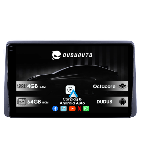 Navigatii Dedicate - Navigatie dedicata Dacia Duster/Arkana 2017-2021 DUDU3, 4GB RAM 64GB ROM, Octacore, Platforma 8581, Android, Display QLED 10", DSP, Carplay&AndroidAuto