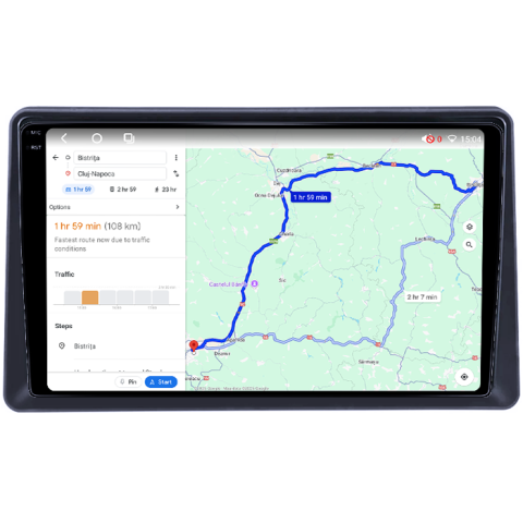 Navigatie dedicata Renault Express 2021+, 4GB RAM 32GB ROM, Octacore, Android 14, Display QLED 1K 9", DSP, Carplay&Android Auto, SIM 4G, Bluetooth, Ventilator Activ [4]