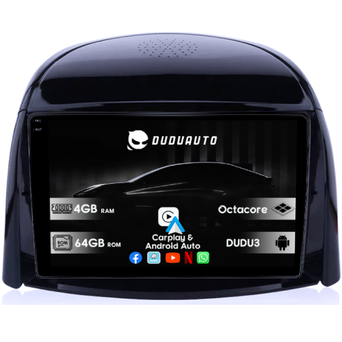 Navigatii Dedicate - Navigatie dedicata Renault Koleos 2008-2016, DUDU3, 4GB RAM 64GB ROM, Octacore, Platforma 8581, Android, Display QLED 9", DSP, Carplay&AndroidAuto