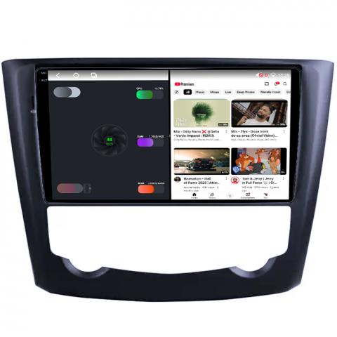 Navigatie dedicata Renault Kadjar 2015-2017, 4GB RAM 64GB ROM, Octacore, Android 14, Display QLED 1K 9", Carplay&Android Auto, SIM 4G, Ventilator Activ [2]