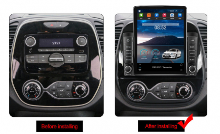 Navigatie dedicata Renault Kaptur 2016-2019,Tesla Style, ANDROID 13,Carplay&Android Auto, 10 inch , 8+128GB, Internet, Aplicatii, Waze, GPS [2]