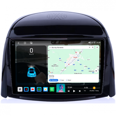 Navigatie dedicata Renault Koleos 2008-2016, 4GB RAM 64GB ROM, Octacore, Android 14, Display QLED 1K 9", Carplay&Android Auto, SIM 4G, Ventilator Activ [1]