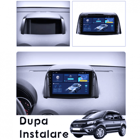 Navigatie dedicata Renault Koleos 2008-2016, 4GB RAM 64GB ROM, Octacore, Android 14, Display QLED 1K 9", Carplay&Android Auto, SIM 4G, Ventilator Activ [4]