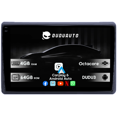 Navigatii Dedicate - Navigatie dedicata Renault Master 2021, DUDU3, 4GB RAM 64GB ROM, Octacore, Platforma 8581, Android, Display QLED 9", DSP, Carplay&AndroidAuto