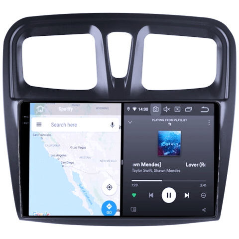 Navigatie dedicata Renault Logan 2014-2019, 8GB RAM 128GB ROM, Octacore, Platforma TS18, Android 14, Display QLED 9â, Suporta camera 360Âş, DSP, Carplay&Android Auto, SIM 4G, Ventilator Activ [6]