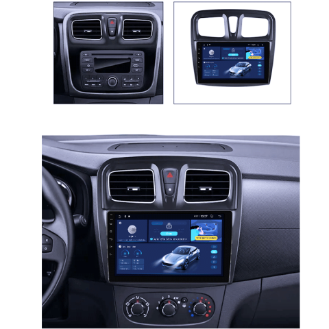 Navigatie dedicata Renault Logan 2014-2019, 8GB RAM 128GB ROM, Octacore, Platforma TS18, Android 14, Display QLED 9â, Suporta camera 360Âş, DSP, Carplay&Android Auto, SIM 4G, Ventilator Activ [4]