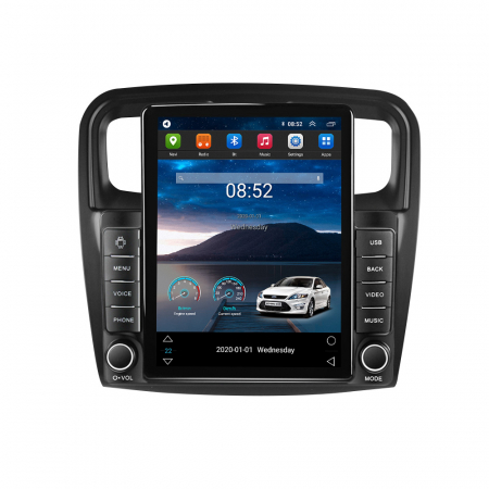 Logan 2014-2019 - Navigatie dedicata Renault Logan 2014-2019,Tesla Style, ANDROID 13,Carplay&Android Auto, 10 inch , 8+128GB, Internet, Aplicatii, Waze, GPS