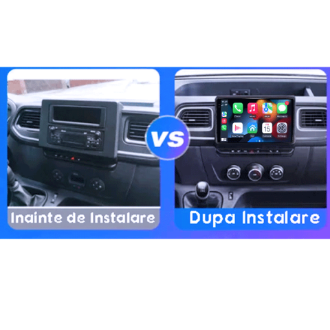 Navigatie dedicata Renault Master 2021, 4GB RAM 64GB ROM, Procesor Qualcomm Octacore, Android 14, Rezolutie 2K, Display QLED 9", DSP, Carplay&Android Auto, SIM 4G [5]