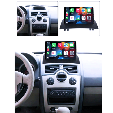 Navigatie dedicata Renault Megane 2 2002-2009, 8GB RAM 128GB ROM, Octacore, Platforma TS18, Android 14, Display QLED 9", Suporta camera 360", DSP, Carplay&Android Auto, SIM 4G, Ventilator Activ [5]