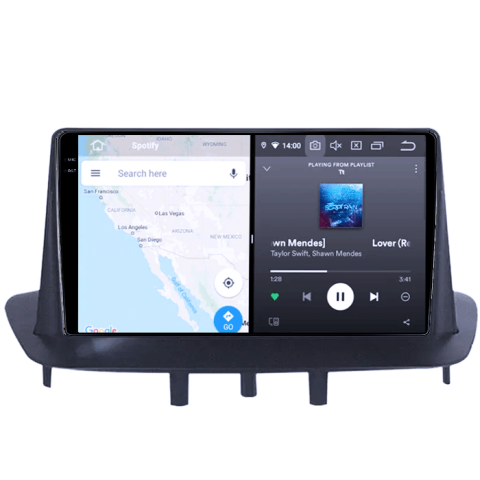 Navigatie dedicata Renault Megane 3 2008-2014, 8GB RAM 128GB ROM, Octacore, Platforma TS18, Android 14, Display QLED 9", Suporta camera 360", DSP, Carplay&Android Auto, SIM 4G, Ventilator Activ [6]