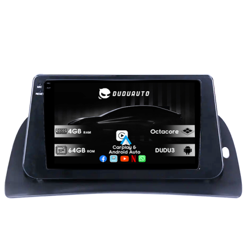 Navigatii Dedicate - Navigatie dedicata Renault Kangoo 2015-2018, DUDU3, 4GB RAM 64GB ROM, Octacore, Platforma 8581, Android, Display QLED 9", DSP, Carplay&AndroidAuto