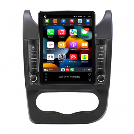 Navigatie dedicata Renault Sandero 2013-2014,Tesla Style, ANDROID 13,Carplay&Android Auto, 10 inch , 8+128GB, Internet, Aplicatii, Waze, GPS [1]