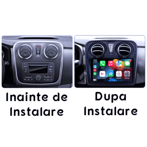 Navigatie dedicata Renault Sandero 2017, 4GB RAM 64GB ROM, Procesor Qualcomm Octacore, Android 14, Rezolutie 2K, Display QLED 9", DSP, Carplay&Android Auto, SIM 4G [5]
