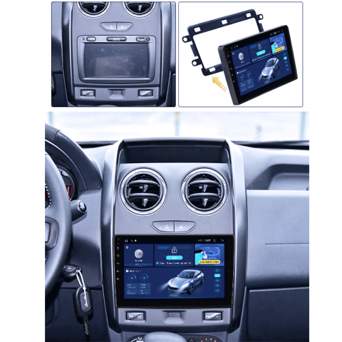 Navigatie dedicata Renault Sandero Dacia Duster Captur Lada Xray, 4GB RAM 64GB ROM, Octacore, Android 14, Display QLED 1K 9", Carplay&Android Auto, SIM 4G, Ventilator Activ [4]