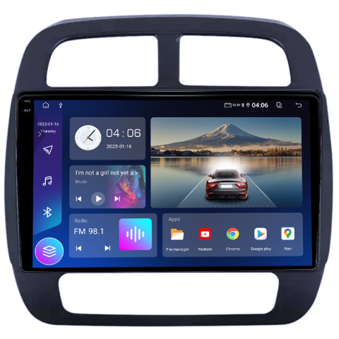 Navigatie dedicata Renault Spring 2021, 8GB RAM 128GB ROM, Octacore, Platforma TS18, Android 14, Display QLED 10", Suporta camera 360", DSP, Carplay&Android Auto, SIM 4G, Ventilator Activ [1]