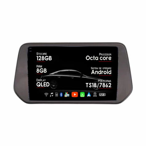 S-Cross 2021-2025 - Navigatie dedicata Suzuki S-Cross 2021-2025, 8GB RAM 128GB ROM, Octacore, Platforma TS18, Android, Display QLED 9", Suporta camera 360", DSP, Carplay&AndroidAuto