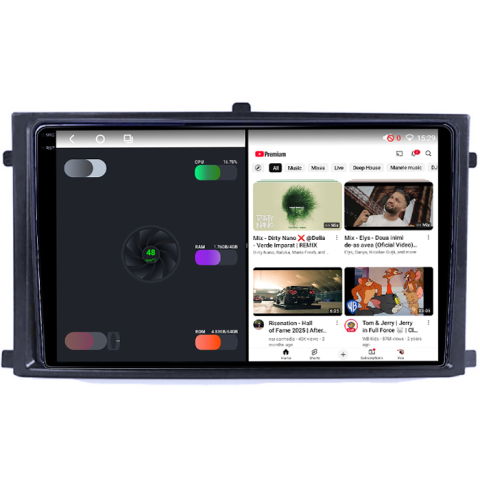 Navigatie dedicata Rexton 2020+&XLV 2015+, 4GB RAM 32GB ROM, Octacore, Android 14, Display QLED 1K 9", DSP, Carplay&Android Auto, SIM 4G, Bluetooth, Ventilator Activ [2]