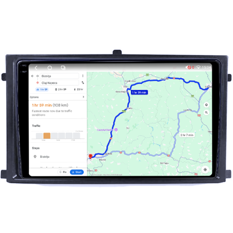 Navigatie dedicata Rexton 2020+&XLV 2015+, 4GB RAM 32GB ROM, Octacore, Android 14, Display QLED 1K 9", DSP, Carplay&Android Auto, SIM 4G, Bluetooth, Ventilator Activ [3]