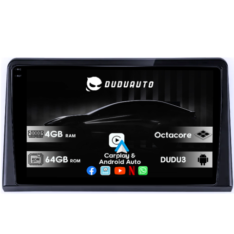 Navigatii Dedicate - Navigatie dedicata Hyundai Coupe 2004, DUDU3, 4GB RAM 64GB ROM, Octacore, Platforma 8581, Android, Display QLED 9", DSP, Carplay&AndroidAuto