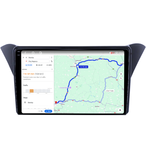 Navigatie dedicata Rohens Coupe 2012, 4GB RAM 64GB ROM, Procesor Qualcomm Octacore, Android 14, Rezolutie 2K, Display QLED 9", DSP, Carplay&Android Auto, SIM 4G [5]