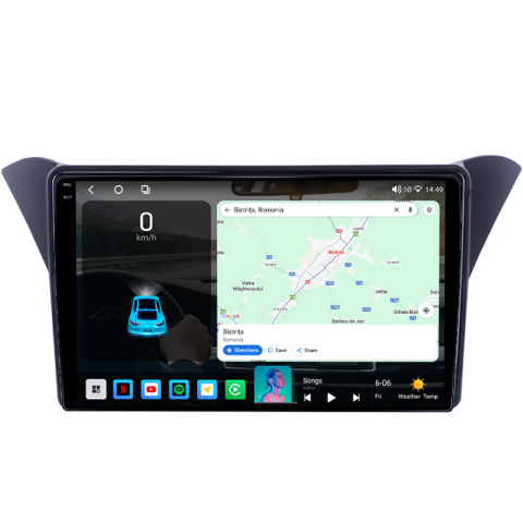 Navigatie dedicata Rohens Coupe 2012, 4GB RAM 64GB ROM, Procesor Qualcomm Octacore, Android 14, Rezolutie 2K, Display QLED 9", DSP, Carplay&Android Auto, SIM 4G [1]