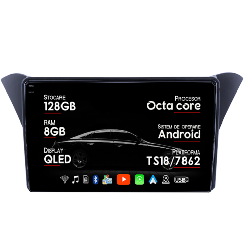 Rohens Coupe 2012 - Navigatie dedicata Rohens Coupe 2012 , 8GB RAM 128GB ROM, Octacore, Platforma TS18, Android 13, Display QLED 9”, Suporta camera 360º, DSP, Carplay&Android Auto, SIM 4G, Ventilator Activ