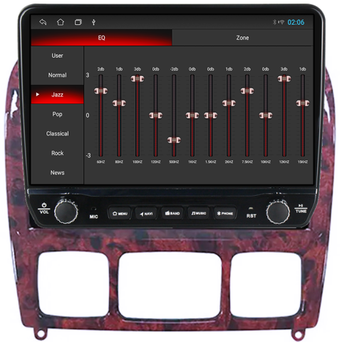 Navigatie dedicata Mercedes S-Class 1998-2005 Tesla cu butoane rotative model 2024, 4GB RAM 64GB ROM, Procesor Quadcore, Android 14, Display QLED 10", DSP, Carplay&Android Auto [1]