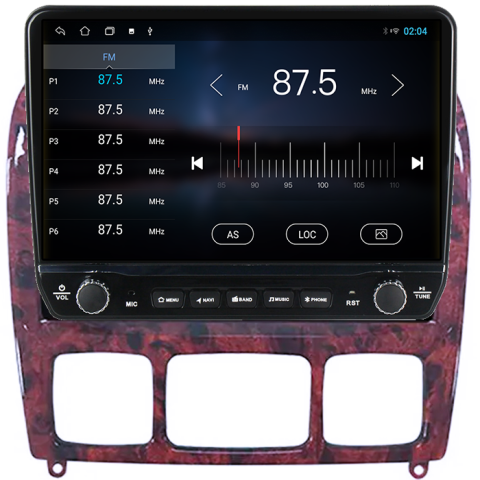 Navigatie dedicata Mercedes S-Class 1998-2005 Tesla cu butoane rotative model 2024, 4GB RAM 64GB ROM, Procesor Quadcore, Android 14, Display QLED 10", DSP, Carplay&Android Auto [2]