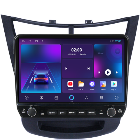 Navigatie dedicata Chevrolet Sail 2015-2018 Tesla cu butoane rotative model 2024, 4GB RAM 64GB ROM, Procesor Quadcore, Android 14, Display QLED 10", DSP, Carplay&Android Auto [5]