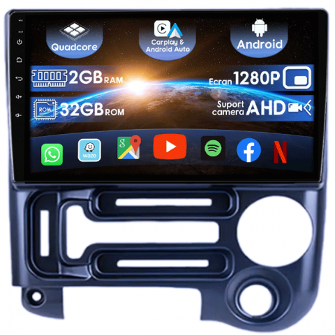 Hyundai Santro 2006-2015 - (Resigilata) Navigatie dedicata Santro 2006-2015, 2GB RAM 32GB ROM, Quad Core, Display 9" IPS Full HD, Carplay&Android Auto, Android 14, Suport camere AHD