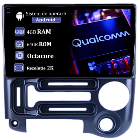 Hyundai Santro 2006-2015 - Navigatie dedicata Santro 2006-2015, 4GB RAM 64GB ROM, Procesor Qualcomm Octacore, Android 14, Rezolutie 2K, Display QLED 9", DSP, Carplay&Android Auto, SIM 4G