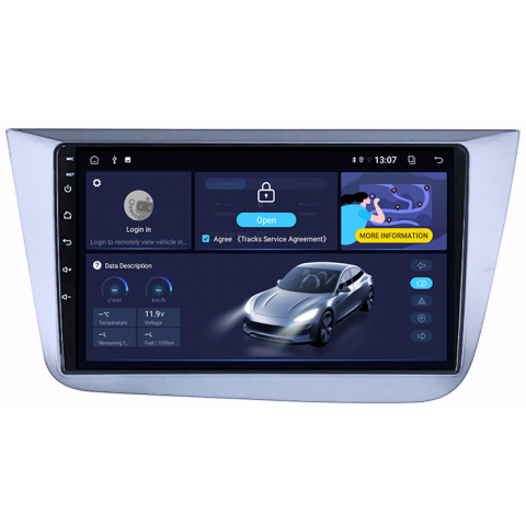 Navigatie dedicata Seat Altea 2004-2015, 8GB RAM 128GB ROM, Octacore, Platforma TS18, Android 13, Display QLED 9”, Suporta camera 360º, DSP, Carplay&Android Auto, SIM 4G, Ventilator Activ [2]