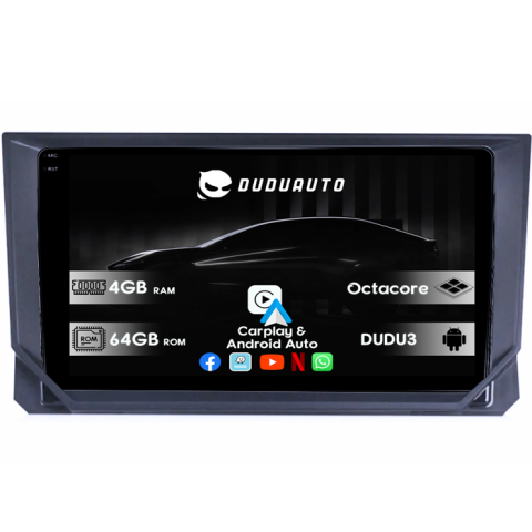 Navigatii Dedicate - Navigatie dedicata Seat Ibiza 2017-2020, DUDU3, 4GB RAM 64GB ROM, Octacore, Platforma 8581, Android, Display QLED 9", DSP, Carplay&AndroidAuto