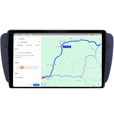 Navigatie dedicata Seat Ibiza 2009-2013, 4GB RAM 32GB ROM, Octacore, Android 14, Display QLED 1K 9", DSP, Carplay&Android Auto, SIM 4G, Bluetooth, Ventilator Activ [3]